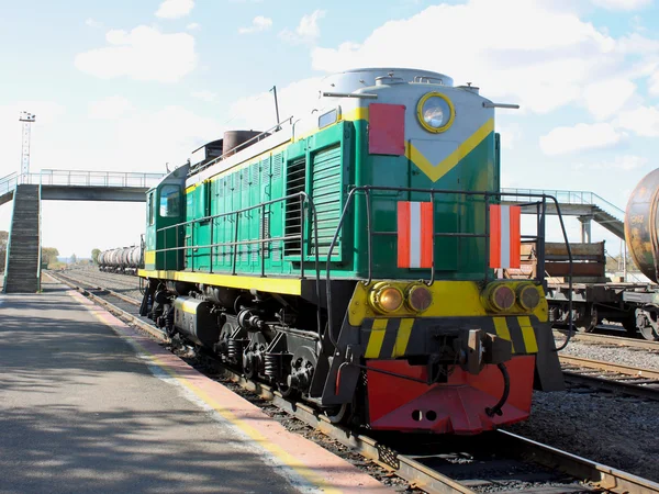 Stock image Diesel engine - the locomotive