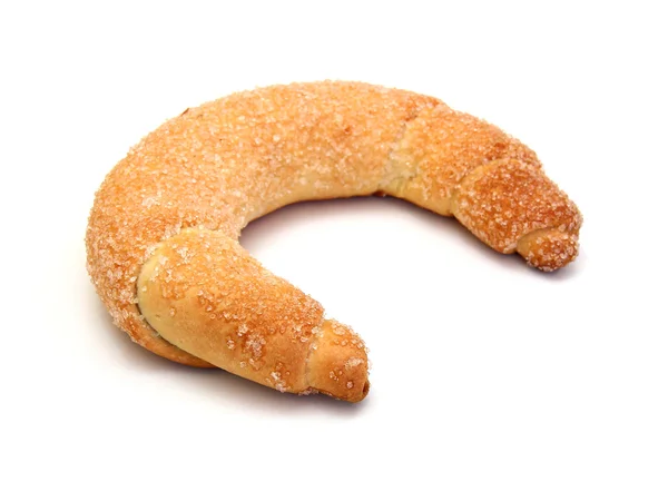 Färska croissanter är beströdde med socker — Stockfoto