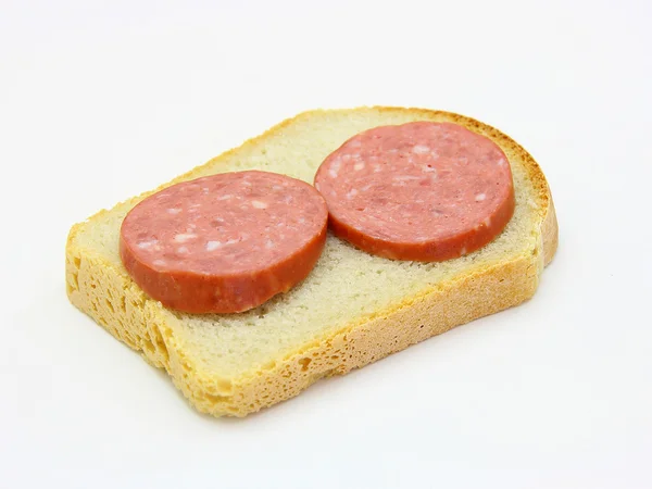 Υγιή σάντουιτς με λουκάνικο — Φωτογραφία Αρχείου