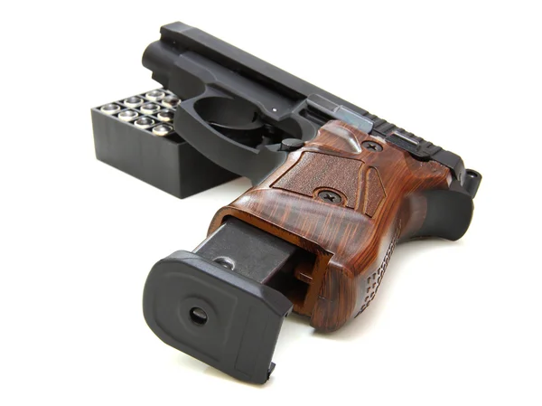 De close up van een pistool — Stockfoto