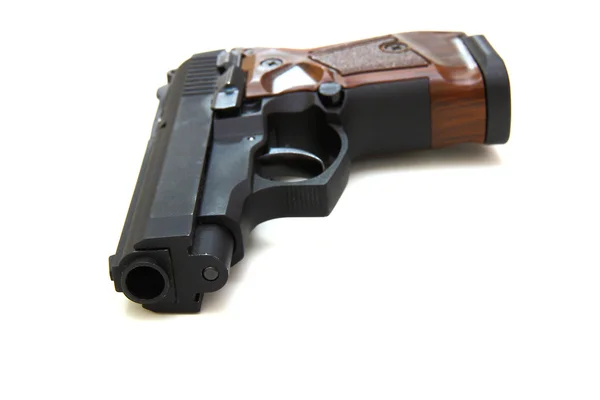De close up van een pistool — Stockfoto