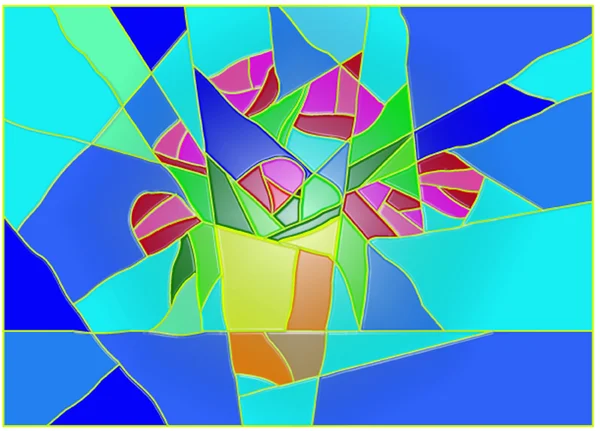 Vektorové bezešvé vzor barevného skla — Stockový vektor