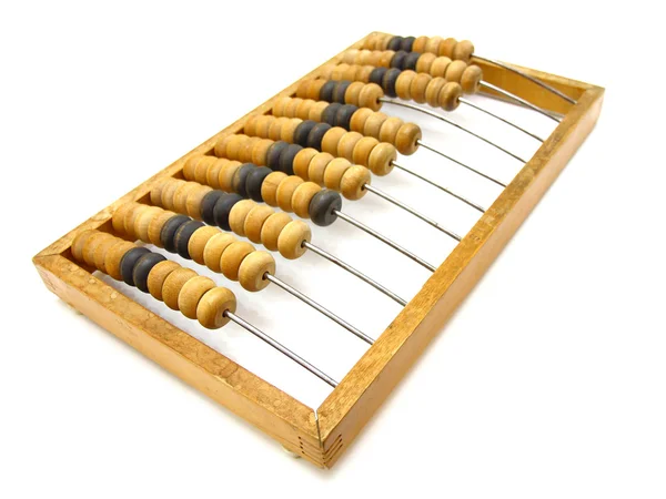 Gamla trä abacus närbild — Stockfoto