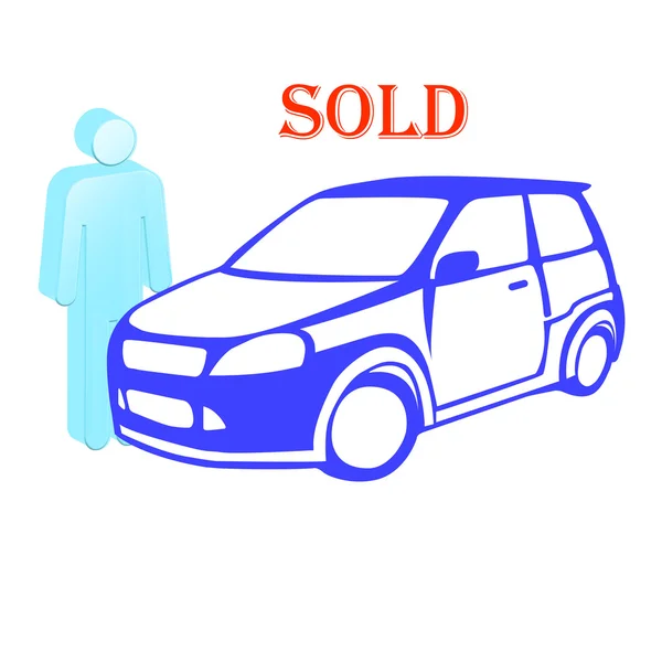 Az autó eladása — Stock Fotó