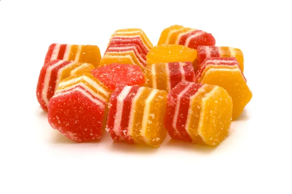 Multi-coloured fruit candy, fruit jelly — Stock Photo, Image