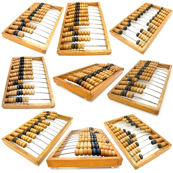 Set of accounting abacus for financial calculations — Stock Photo, Image