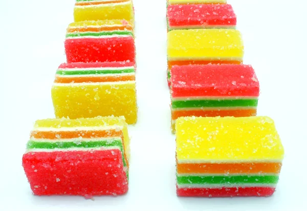 El caramelo de frutas multicolor todo tipo, el fondo — Foto de Stock