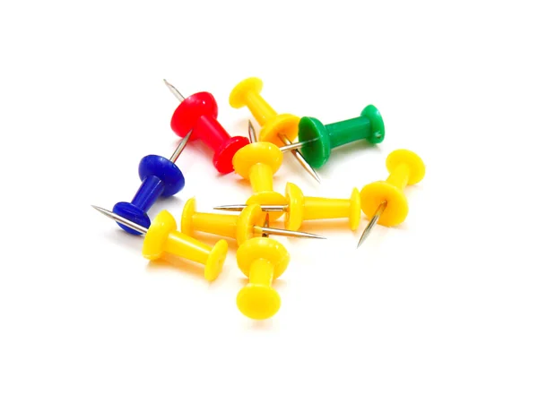 stock image Writing buttons of various colours for fastening of notes.