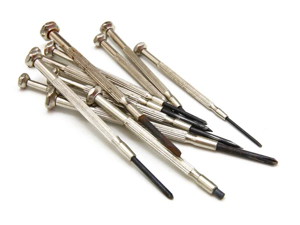 Several Screwdrivers White Background — Stock Photo, Image