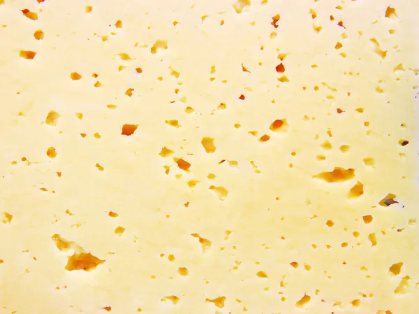Arka Delikleri Ile Taze Sarı Sviçre Peyniri — Stok fotoğraf