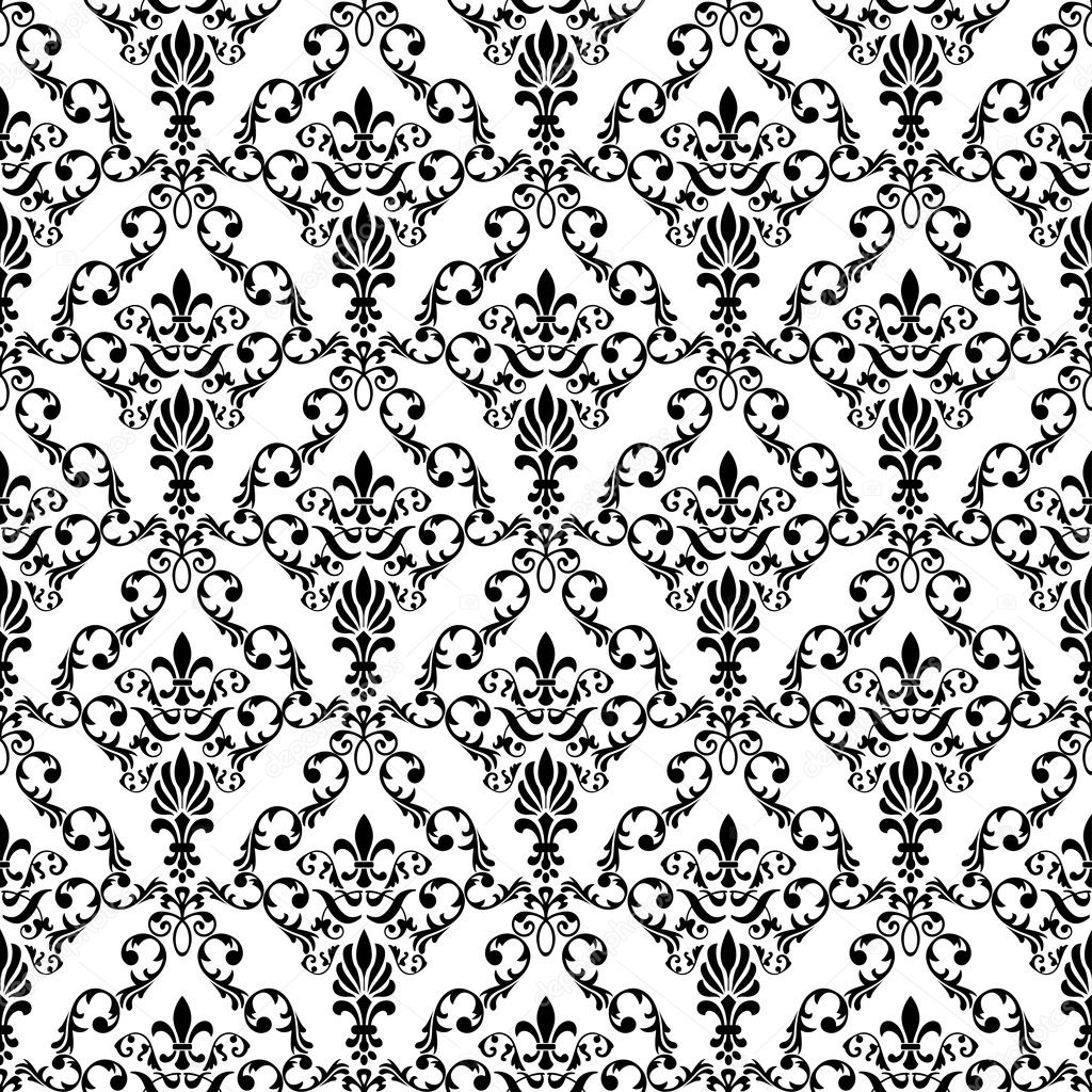 Seamless wallpaper pattern from abstract smooth forms
