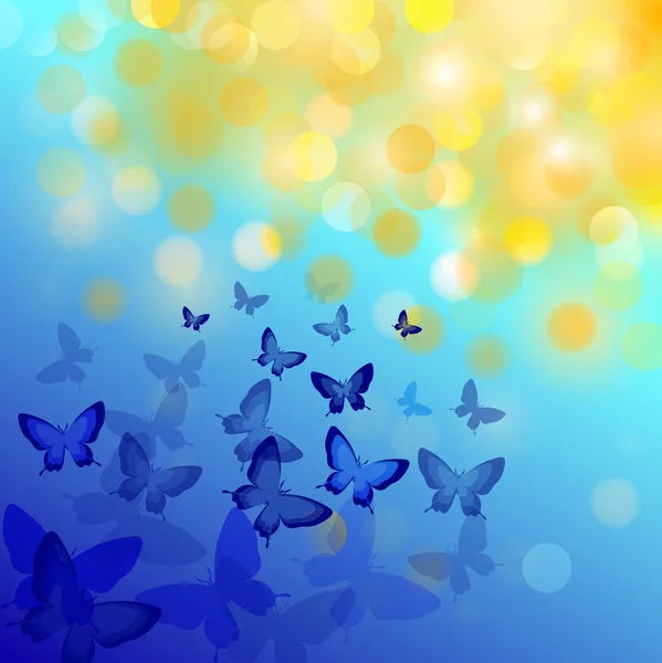 Absztrakt Háttér Színes Pillangók — Stock Fotó