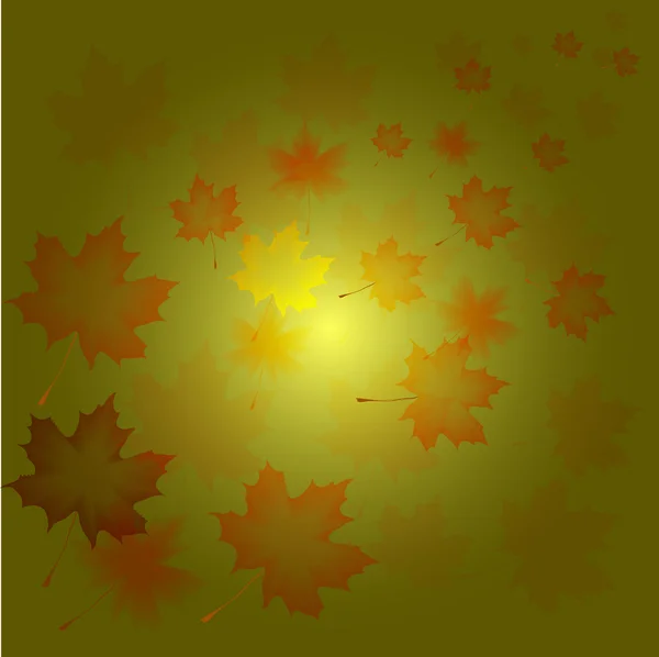 stock image Abstract autumn background from flying leaves of a maple