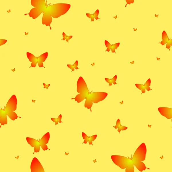 Abstrato sem costura papel de parede padrão borboletas — Fotografia de Stock