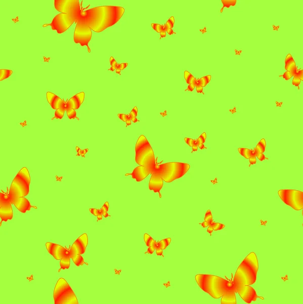 Abstract Seamless Wallpaper Pattern Butterflies — Stock Photo, Image