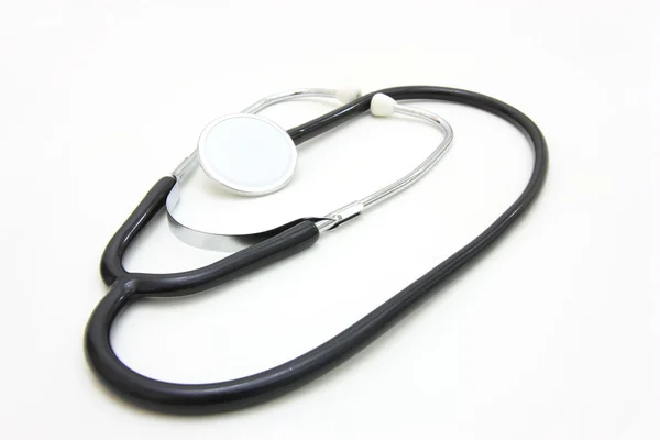 Stetoskop Médico Fundo Branco — Fotografia de Stock