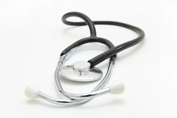 Stetoskop Médico Fundo Branco — Fotografia de Stock