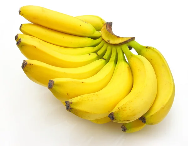 Manojo Plátanos Aislados Sobre Fondo Blanco —  Fotos de Stock
