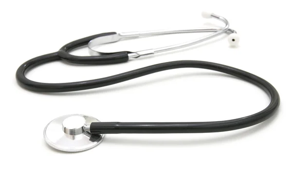 Stetoskop Medico Sfondo Bianco — Foto Stock