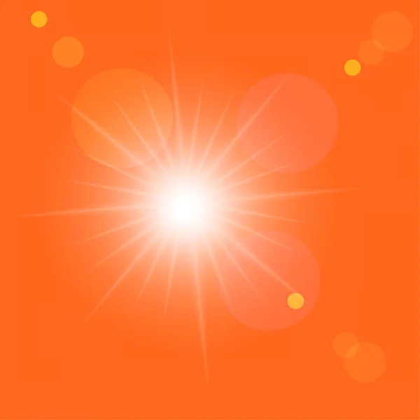 Nascer do sol no céu laranja — Fotografia de Stock