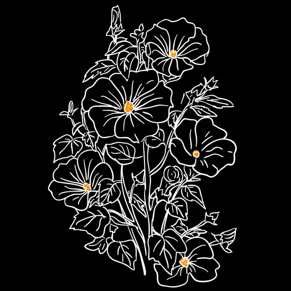 Elegancki bukiet pięknych kwiatów — Zdjęcie stockowe