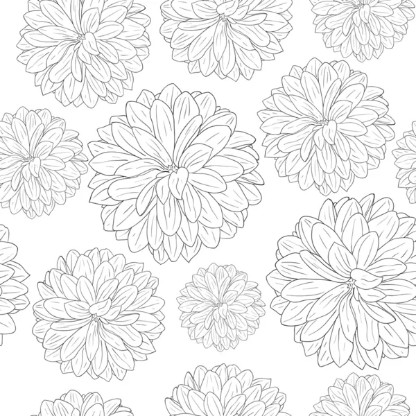 Seamless wallpaper with beautiful flowers — Stock Photo, Image