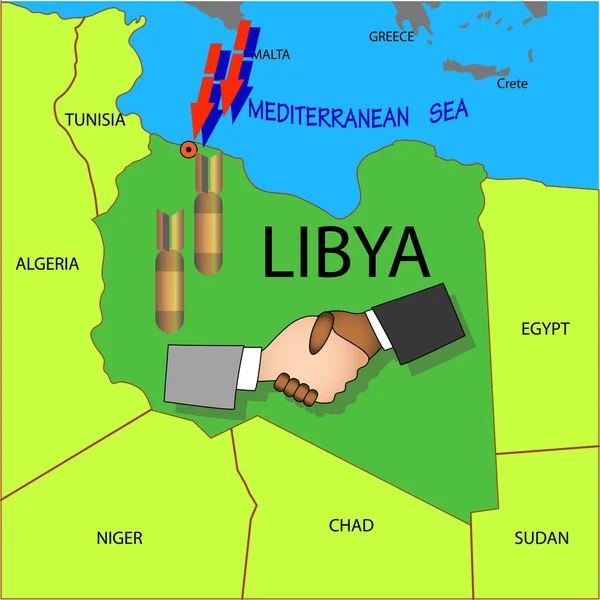 Militäroperationen in Libyen beenden. — Stockfoto