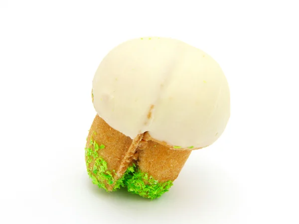 Pan corto en forma de hongo con leche condensada —  Fotos de Stock