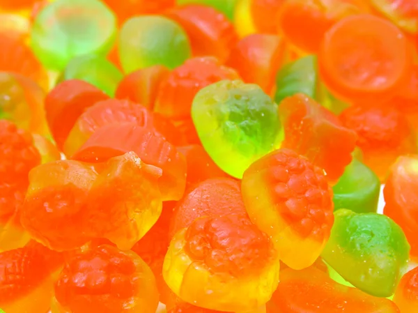 Fruit candy multi-gekleurde allerlei, een achtergrond — Stockfoto