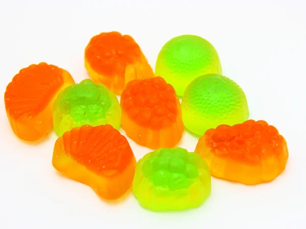 Фруктовые конфеты разноцветные все виды, фон — стоковое фото