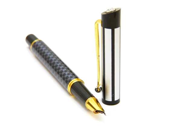 Penna stilografica isolata su sfondo bianco — Foto Stock