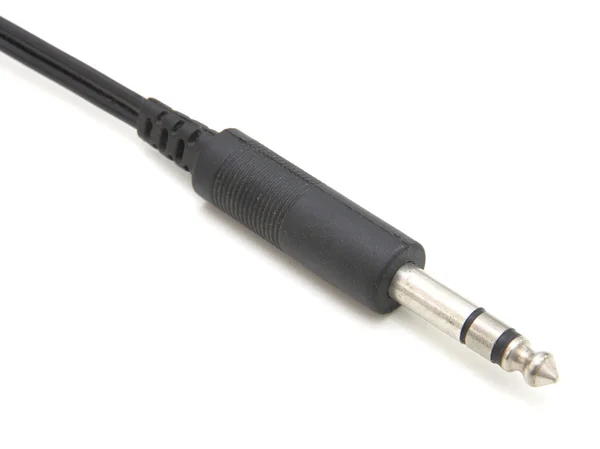 Cable de audio aislado en blanco —  Fotos de Stock