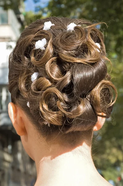 結婚式の髪のスタイル — ストック写真