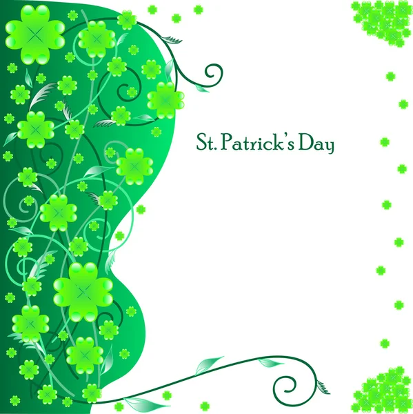 Carte de vœux vectoriel pour la Saint-Patrick — Image vectorielle