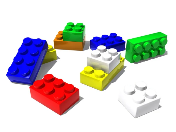 Shiny building blocks — Stock Photo, Image