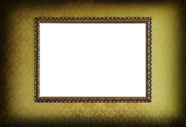 Grunge gold frame — Stock Photo, Image