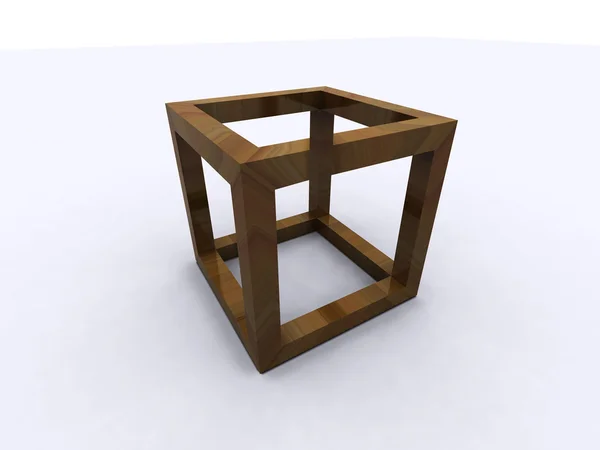 Невозможный куб — стоковое фото
