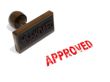 Approved stamp clipart