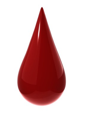 Drop of blood illustration clipart