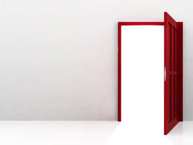 Abstract red door clipart