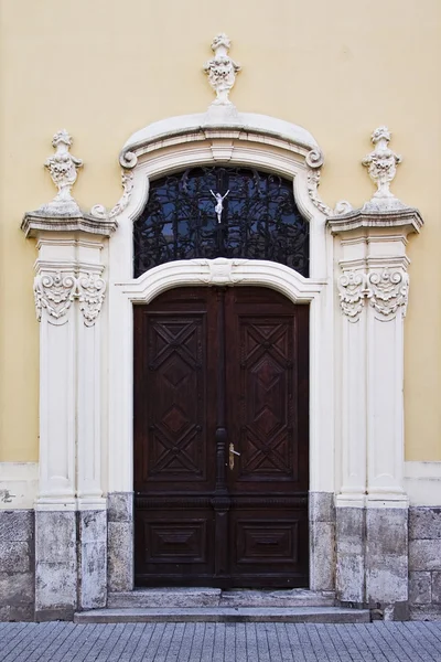 Neogeisterhafte geschnitzte Tür — Stockfoto
