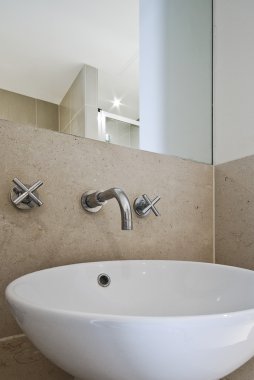 Ceramic bathroom sink clipart