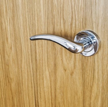 Chrome door handle clipart