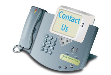 Telephone contact us clipart