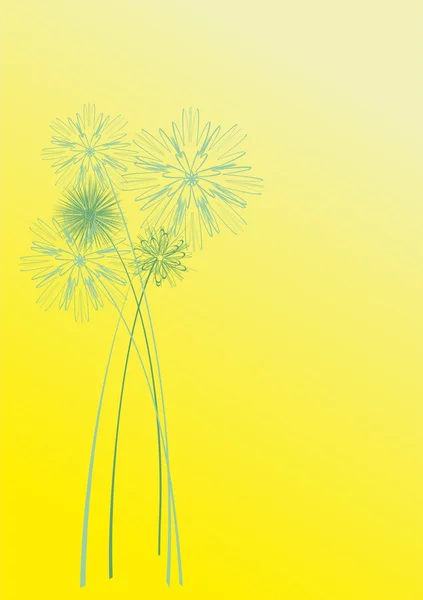 Abstrakt blommor — Stock vektor