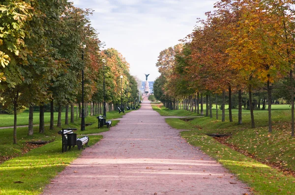 Осенний парк Кадриорг — стоковое фото