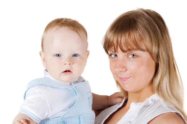 Portrait of mum and the child — Stock Photo, Image