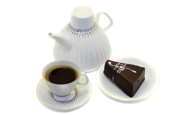 Coffee with a cake — Stock Photo, Image