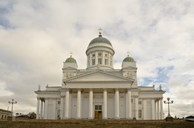 Lutheran Katedrali Senato çevre. Helsinki.