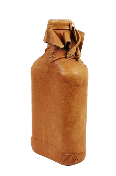 Leather flask — Stock Photo, Image
